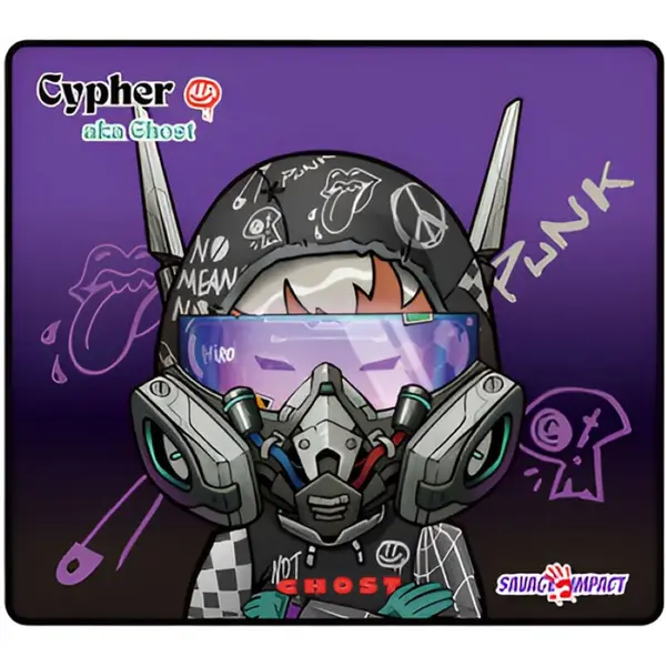 Bloody BP-45W Savage Waterproof Gaming Mousepad 45x40cm - Cypher Ghost