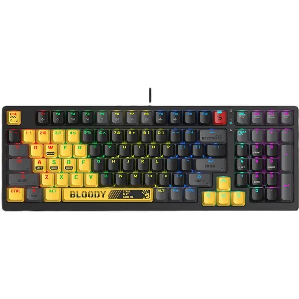 Bloody S98 BLMS Mechanical Gaming Keyboard 80% Compact 98-Key - Sports Lime, US Layout