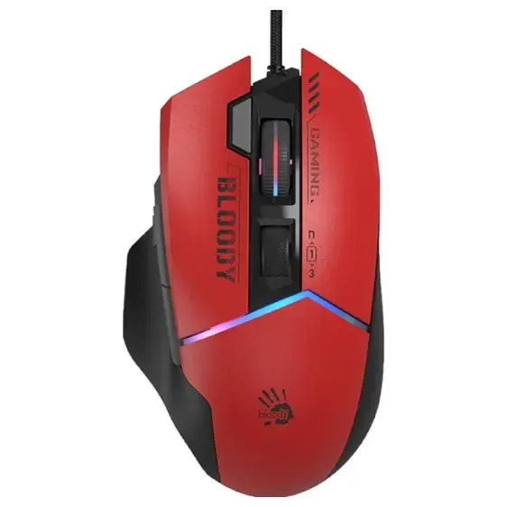 Bloody W95 Ultra Extra Fire RGB Wired Gaming Mouse - Sports Red