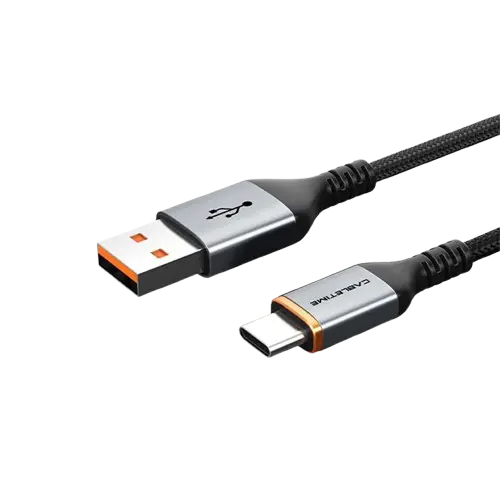 Cabletime CA50H USB-A 2.0 to USB-C 5A Aluminum Super-Fast Charging Cable – 1M
