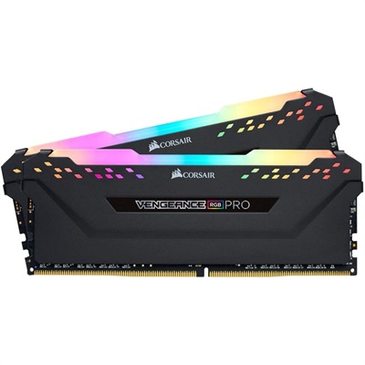 Corsair Vengeance RGB Pro 16GB (2x8GB) 3600MHz C18 DDR4 DRAM Memory Kit - Black