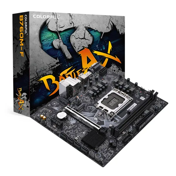 Colorful Battle-Ax B760M-F V20A DDR4 Intel 12/13/14th Gen microATX Motherboard