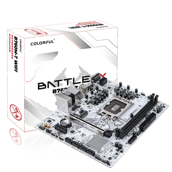 Colorful Battle-Ax B760M-T Wifi V21A DDR4 Intel 12/13/14th Gen microATX Motherboard