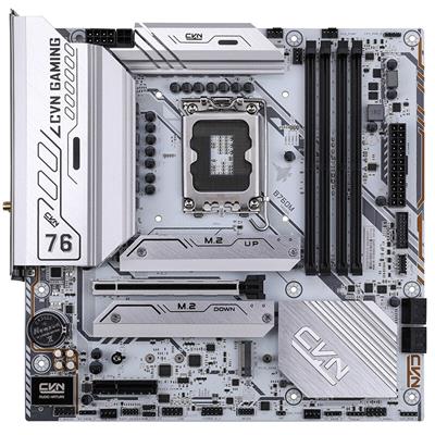 Colorful CVN B760M Frozen Wifi V20 Motherboard - Supports Intel Core 14th Gen CPUs, 12+1 Phases Digital VRM, up to 6800MHz DDR5 (OC), 3x PCIe 4.0 M.2, GbE LAN, USB 3.2 Gen1