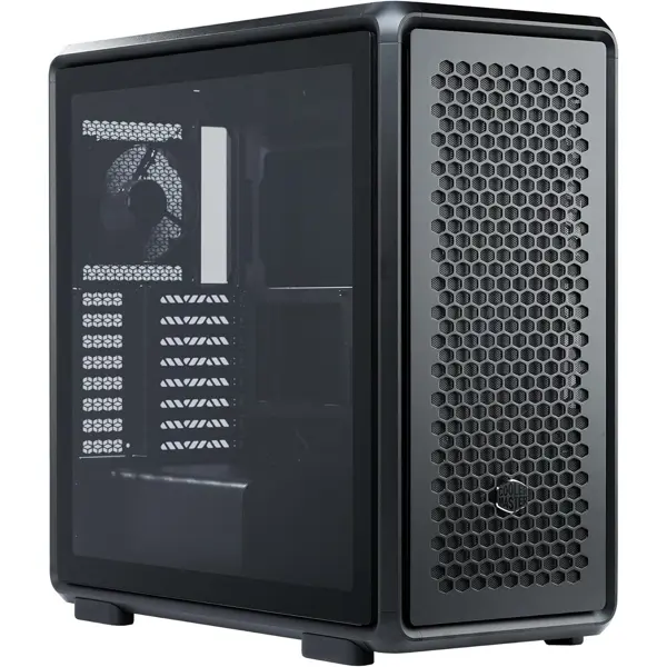 Cooler Master MasterFrame 600 Freeform 2.0 Modular Platform ATX Mid-Tower Case, Aluminum Frame, Magnetic Side Panels, Customizable Internal, 410mm GPU Max, 420mm AIO Max, Type C, Tempered Glass, Black