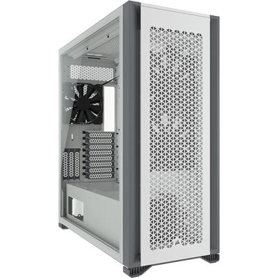 Corsair 7000D Airflow Full-Tower ATX PC Case: High-Airflow Front Panel, Spacious Interior, Easy Cable Management, 3x 140mm AirGuide Fans with PWM Repeater Included – White