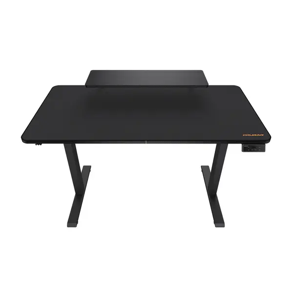 Cougar E-Star 120 Adjustable Height Electric Gaming Desk, Memory Presets, Ergonomic Design, Independent Monitor Stand, Cable Management, Full Desk Mousepad, Black