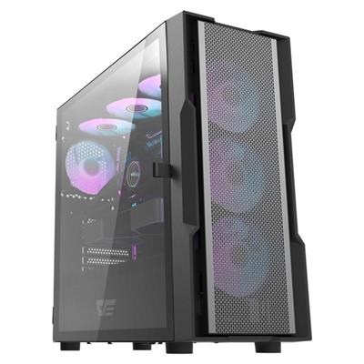 DarkFlash DK431 RGB Mid-Tower ATX Case - Black