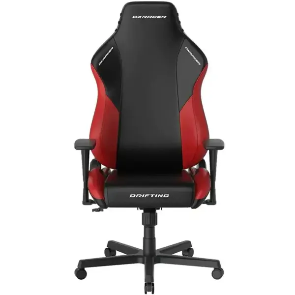 DXRacer Drifting Series Large Ergonomic Video Gaming Chair with Lumbar Support and Headrest, Office Reclining Computer Chair for Adults, Racing Style Height Adjustable, EPU Leatherette (Black/Red)