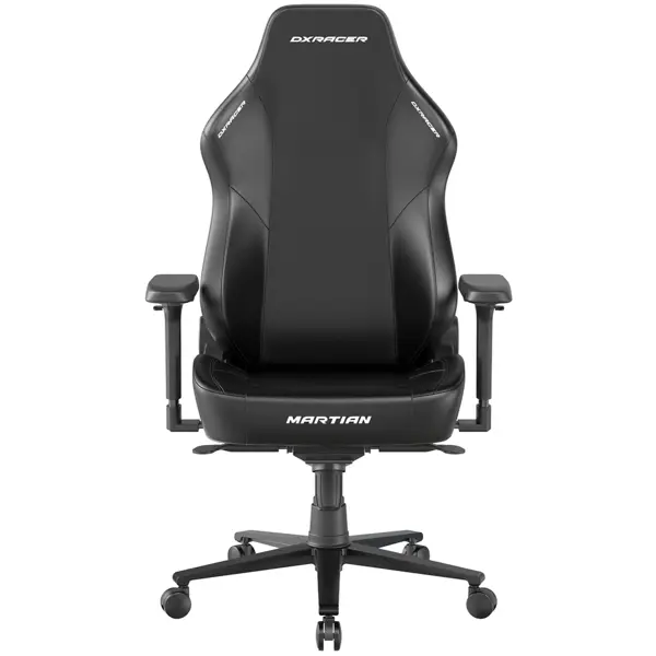 DXRacer Martian Series Gaming Chair, 4D Armrests, 4D Integrated Lumbar Support, Back Recline Support, Steel Frame, Class 4 Hydraulics, Large, Black