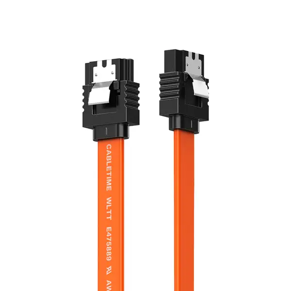 Cabletime CAS2E SATA 3.0 Straight Cable 6Gbps Gold-Plated – 0.5M