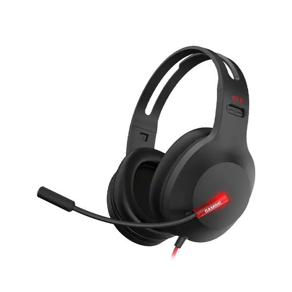 Edifier G1 – USB Wired Gaming Headset with 7.1 Virtual Surround Sound, RGB LED, Retractable Mic, Memory Foam, PC/PS4/PS5 (Black)