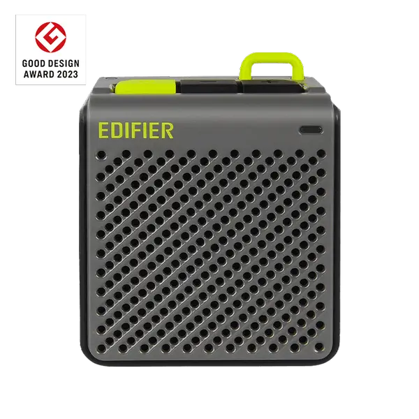 Edifier MP85 – Portable Bluetooth Speaker with Wireless Stereo Pairing, IPX7 Waterproof, 12H Battery, Outdoor/Shower/Travel (Grey)
