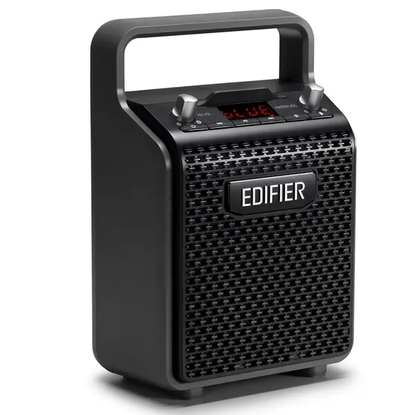 Edifier PP205 Portable Bluetooth Speaker Wireless, 24W MP3 Player with Bluetooth 5.0, Line in, USB-A, Micro SD Card Inputs, 8H Playtime, Wired Mic Supported for Karaoke PA, Beach, Travel