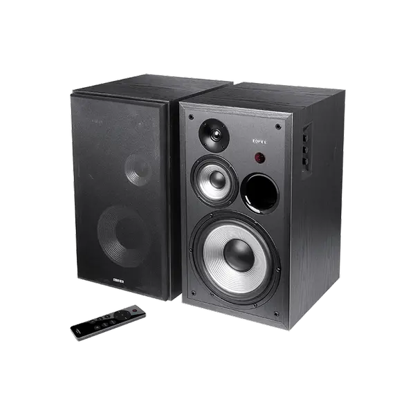 Edifier R2850DB Powered Bluetooth Bookshelf Speakers, Active Near-Field Studio Monitors, 150W RMS 3-Way Sound Monitor Speaker with Subwoofer Line Out, Black (Pair)