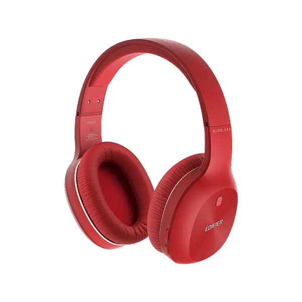 Edifier W800BT Plus – Wireless Over-Ear Headphones with Hybrid ANC, Hi-Res Audio, 45H Playtime, Fast Charging, Foldable, Bluetooth 5.4 - Red Edition
