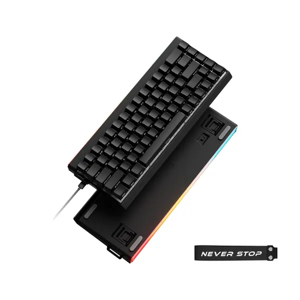 Eweadn DK68 RGB Wireless Tri-Mode Mechanical Gaming Keyboard - Black