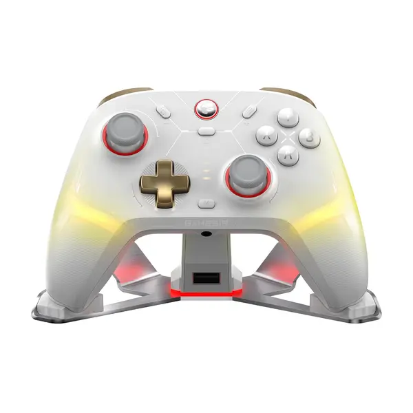 GameSir Cyclone 2 Wireless Controller - 1000Hz Polling Rate, TMR Joysticks, Hall/Micro 2-in-1 Triggers for PC/Switch/Switch 2/Android/iOS, PC Gaming Controller with Charging Dock (White)