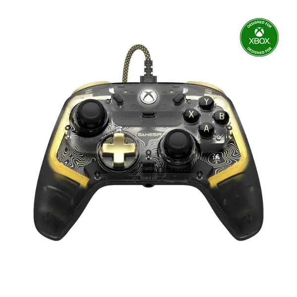 GameSir Kaleid Flux Wired Controller for Xbox Series X|S, Xbox One,Windows 10/11 & Steam, Plug and Play Gaming Gamepad, Transparent Video Game Controller with Hall Effect Joysticks/Hall Trigger
