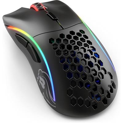 Glorious Model D Wireless Gaming Mouse - 69g Superlight, Lag Free 2.4GHz Wireless, Up to 71 Hour Battery, RGB, BAMF Sensor, Ergonomic, 6 Buttons - Matte Black (Open Box)