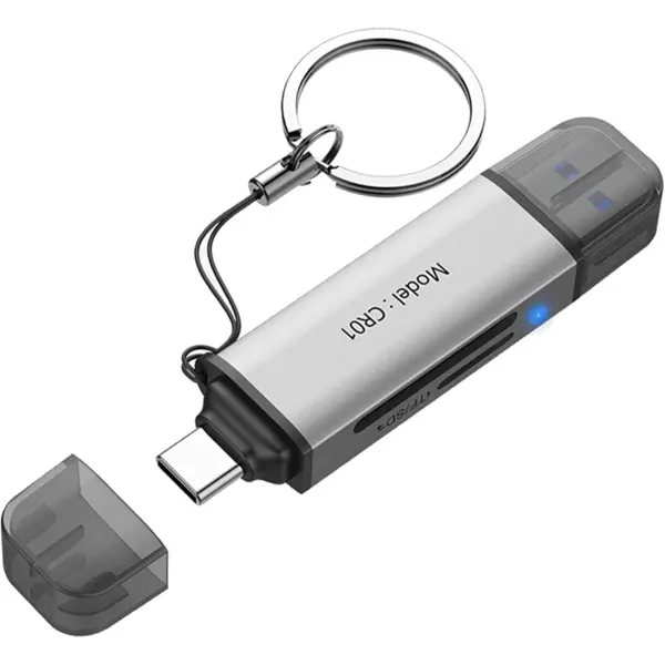 HikSemi CR01 High Speed USB-A+USB-C microSD-SD Card Reader