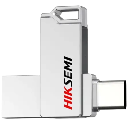 HikSemi Sync 256GB USB 3.2 OTG Type-C Flash Drive - Silver