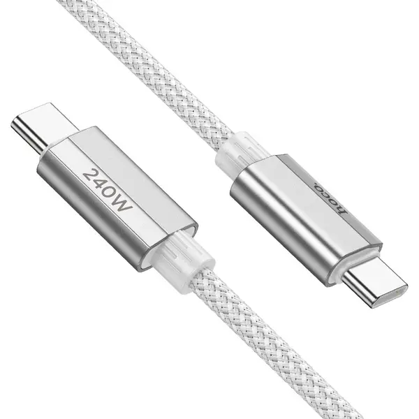 HOCO U134 – Primero 240W Charging Data Cable Type-C to Type-C (1.8M) - Gray