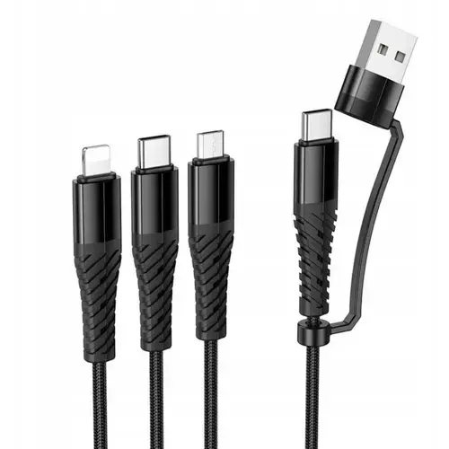 HOCO X123 – Victory 3-in-1 Charging Cable (USB/C to iP+C+Micro)