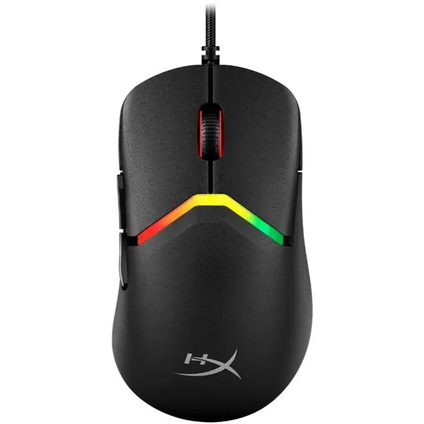 HyperX Pulsefire Saga Optical Wired Gaming Mouse - USB Type A, 3200 DPI, 6 Buttons, Symmetrical, Black