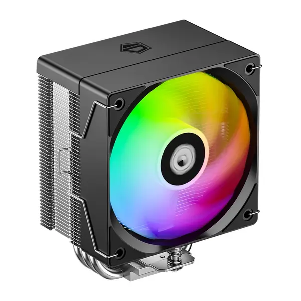 ID-Cooling SE-903-XT V2 ARGB CPU Air Cooler, 3 Heat Pipes, 123mm Height, 100x25mm Fan, ARGB Lighting, Black