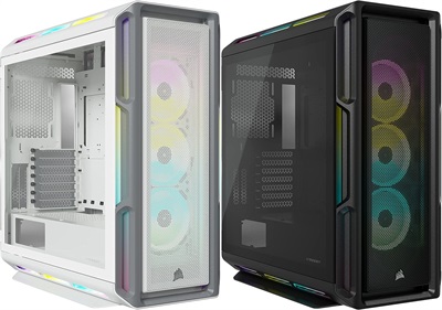 Corsair iCUE 5000T RGB Tempered Glass Mid-Tower ATX PC Case - Black
