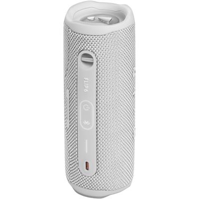 JBL Flip 6 - Portable Bluetooth Speaker, Powerful Sound and Deep Bass, IPX7 Waterproof, 12 Hours of Playtime, JBL PartyBoost for Multiple Speaker Pairing for Home, Outdoor and Travel (White)