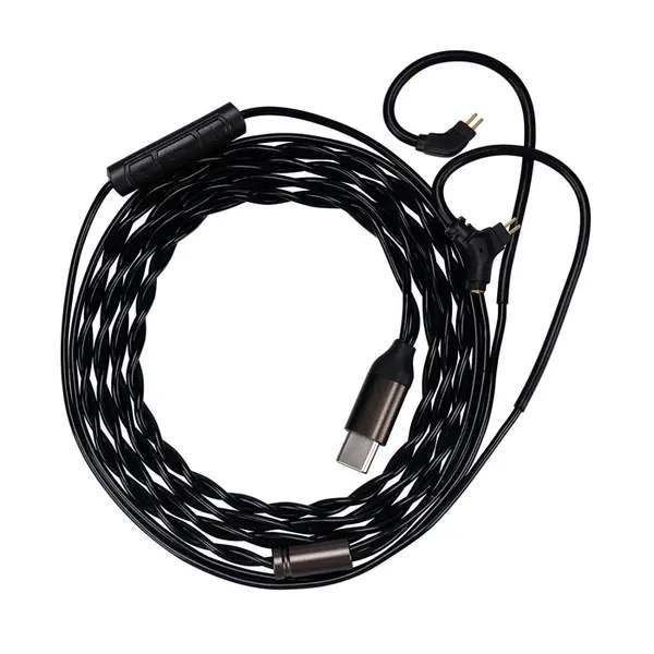 Kinera Celest Ruyi Pro Microphone Cable, Type-C Aux Mic Cable, Volume Control, Compatible IEMs for Audiophile Studio Musician Mobile Phone Game Live Streaming (0.78 Type-C with Detachable Boom Mic)