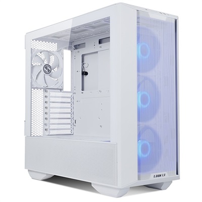 Lian Li Lancool III RGB White Aluminum/SECC/Tempered Glass Gaming Case with 4× 140 PWM Fans (ARGB)