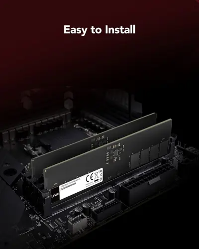 Lexar UDIMM 16GB (1x16GB) 5600MHz DDR5 RAM, 288-Pin DDR5 UDIMM Computer RAM, High-Performance Gaming DRAM U-DIMM for PC Memory/Computer Memory, 1.1V, CL46-45-45-90