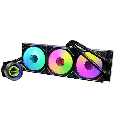 Lian Li Galahad II Trinity SL-INF 360mm AIO Liquid Cooler - Pre-Installed ARGB Daisy-chainable Radiator Fans or UNI Fan SL-INF Fans (Brown Box)