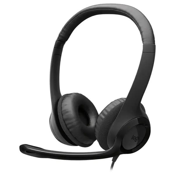 Logitech H390 USB-C Wired Headset PC/Laptop Stereo Headphones, Stereo Headphones for PC or Laptop, In-Line Controls, Works with Chromebook (Graphite)