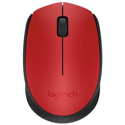 Logitech M171 Wireless Mouse - Red/Black