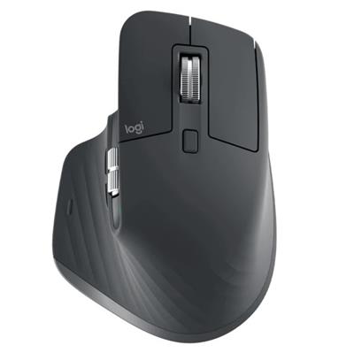 Logitech MX Master 3S Wireless Performance Mouse, Ergo, 8K DPI, Track on Glass, Quiet Clicks, USB-C, Bluetooth, Windows, Linux, Chrome - Graphite