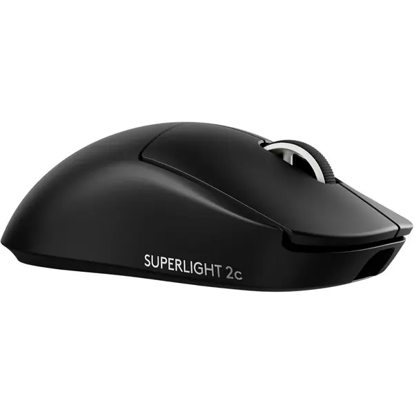 Logitech Pro X Superlight 2c Wireless Gaming Mouse: 51g Compact Mini Size, Symmetrical Shape, <8 kHz Polling, 44K DPI, PowerPlay Wireless Charging Supported, USB-C, 5 Programmable Buttons, For PC/Mac - Black