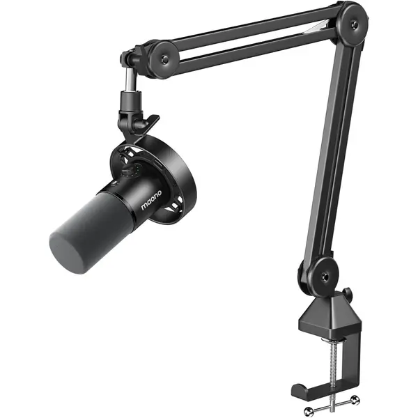 Maono PD300X + BA37 Dynamic Microphone Kit, USB XLR Podcast Mic with Boom Arm for Vocal Recording, Content Creation, Home Studio