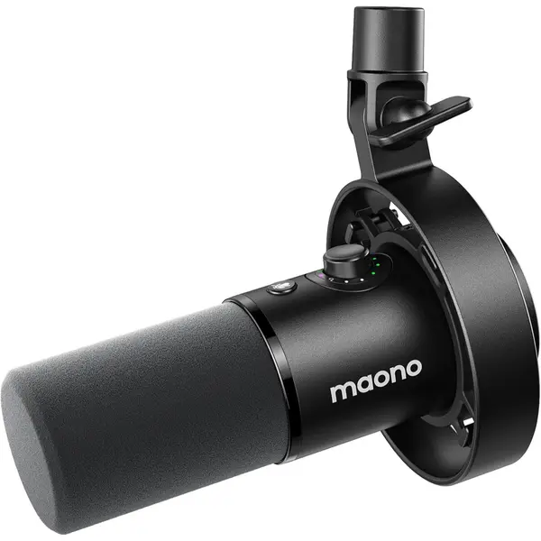Maono PD300X Dynamic Microphone XLR USB Podcast Recording Mic: for Vocal Recording, Content Creation, Home Studio, Voiceover, with 192kHz/24bit, Noise Reduction, Mic Gain, Monitoring, Mute