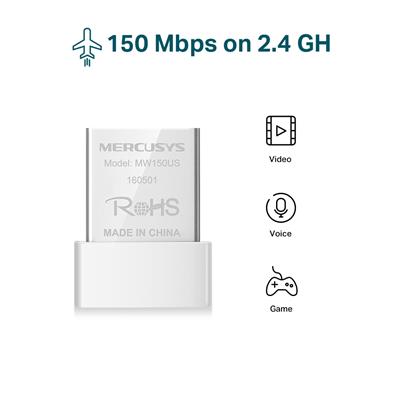 Mercusys MW150US N150 Wireless Nano USB Adapter