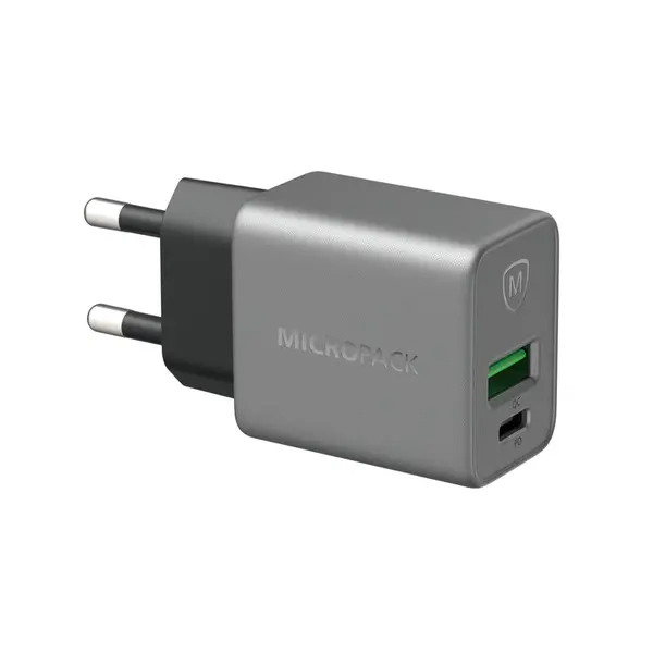 Micropack MWC-233PD 33W GaN Fast Charging Wall Charger - Titanium (EU)