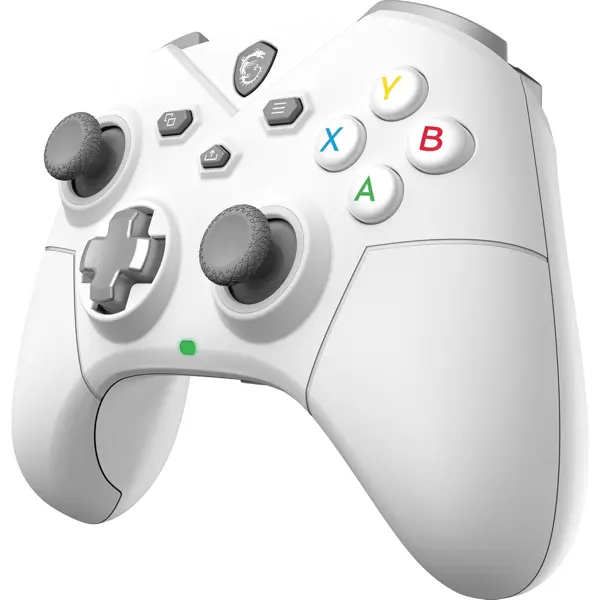 MSI Force GC300 W Gaming Wireless Rechargeable Dual Vibration Gaming Controller for PC and Android, White