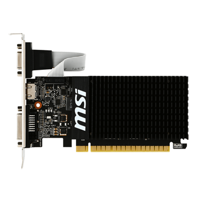 MSI Gaming GeForce GT 710 2GB GDRR3 64-bit HDCP Support DirectX 12 OpenGL 4.5 Heat Sink Low Profile Graphics Card