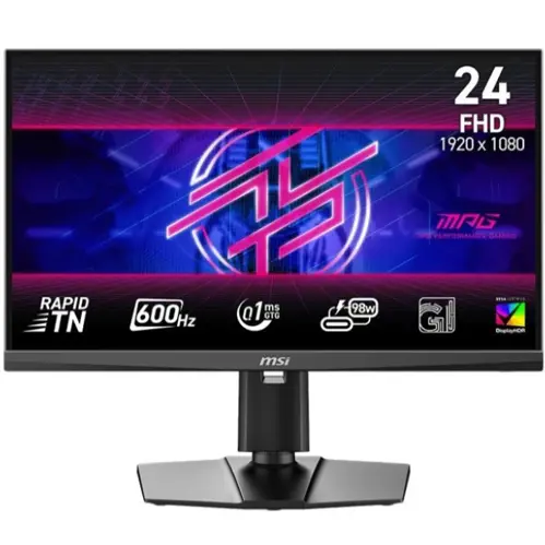MSI MPG 242R X60N 24.1″ 1920 x 1080 FHD 600 Hz 0.1ms Rapid TN Type-C 98W PD Gaming Monitor