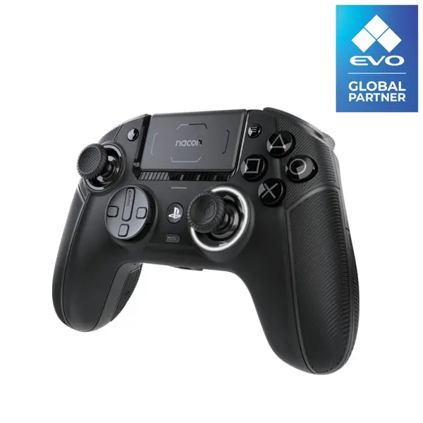 Nacon Revolution 5 Pro Officially Licensed PlayStation Wireless Gaming Controller for PS5 / PS4 / PC - Hall Effect, Trigger Stops, Mappable Buttons, Bluetooth Audio - Black