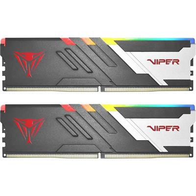 Patriot Viper Venom RGB 32GB (2X16GB) 6000MHz CL30 1.35v DDR5 RAM UDIMM Desktop Gaming Memory Kit Compatible with Intel XMP/AMD Expo