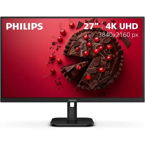 Philips 27E1N1800A 27" IPS 4K UHD (3840 x 2160) Monitor, Built-in Speakers, HDR 10, AMD FreeSync, LowBlue Mode, Flicker-Free, VESA